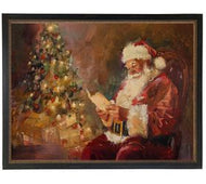 Santa Reading a Letter 16x12