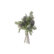 16 Inch Glittered Pine & Berry Bundle