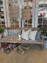 Load image into Gallery viewer, 74 X 23 RECYCLED WOOD BENCH SEAT