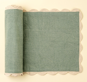 Rick Rack Table Runner, Green - 108